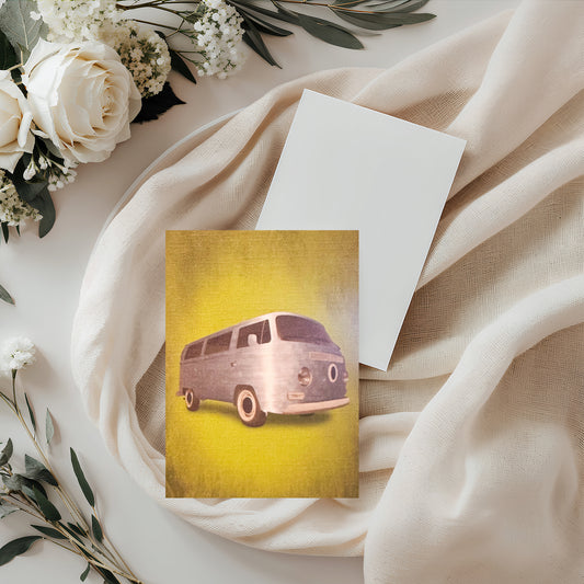 Olive Campervan Card (4x3")