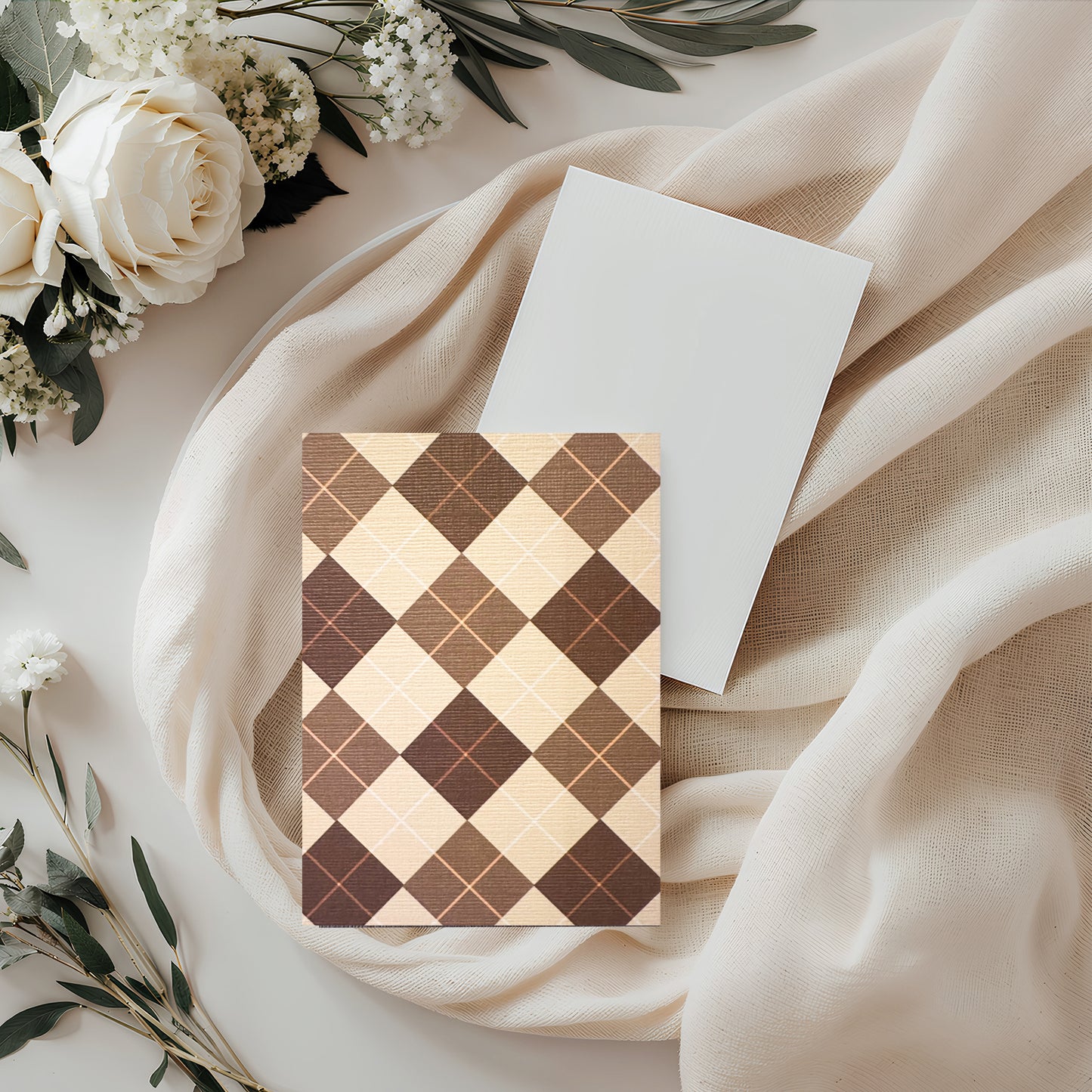 Vintage Tartan Card (4x3")