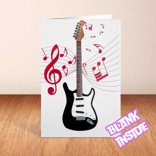 Guitar Card - Blank (6x4")
