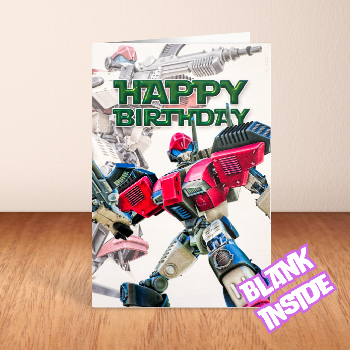 Transformer 'Happy Birthday' Card