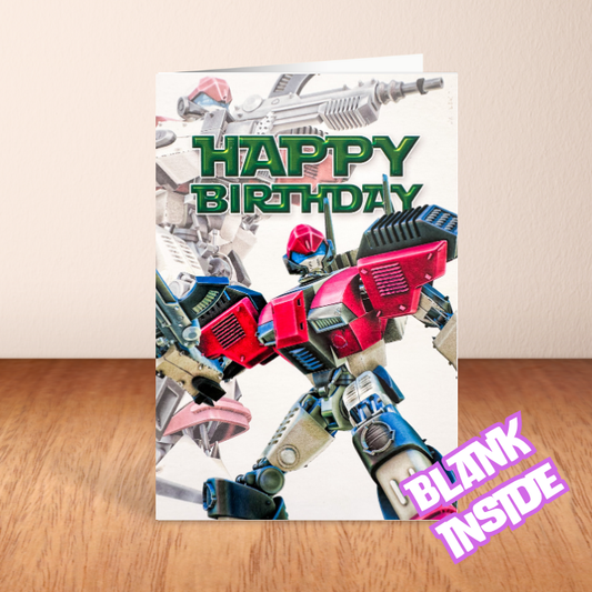 Transformer 'Happy Birthday' Card