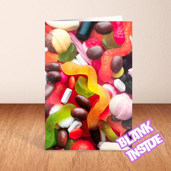 Sweets & Lollies Blank Card - Blank (6x4")