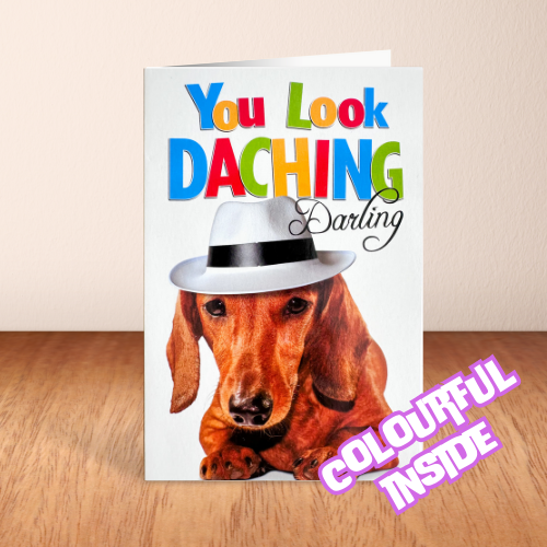 'You Look Daching Darling' Birthday Card (5x7.5")