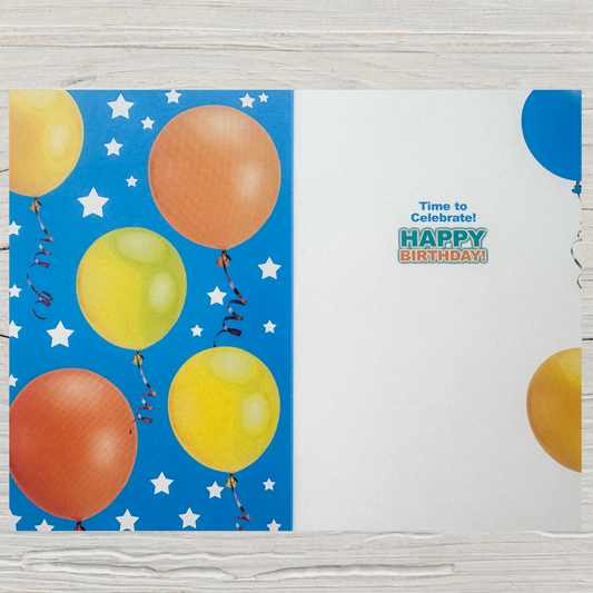 9 Years Old Boys Birthday Card (7.5x5")