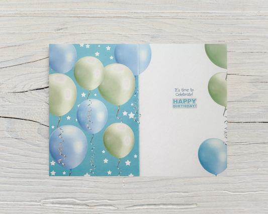 1 Year BoysBirthday Card (7.5x5")