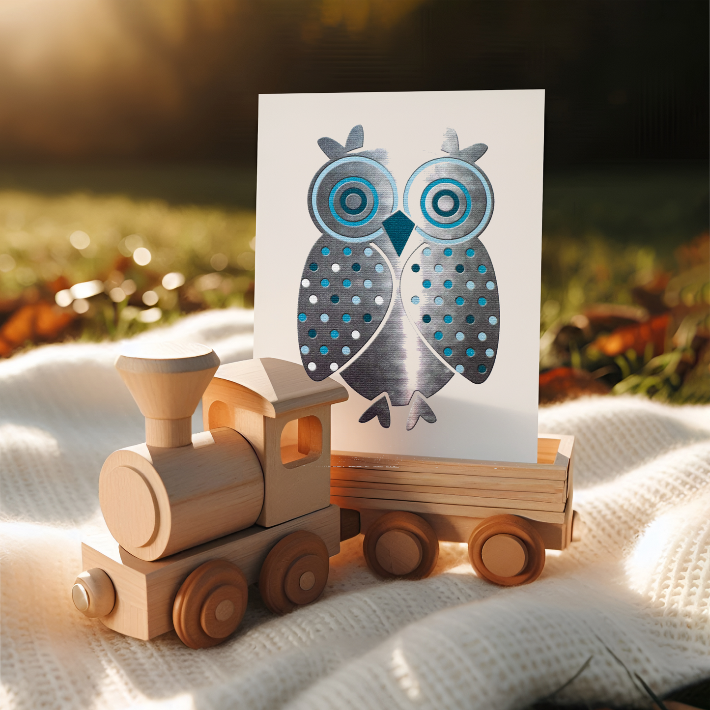 Teal Owl Card (4x3")