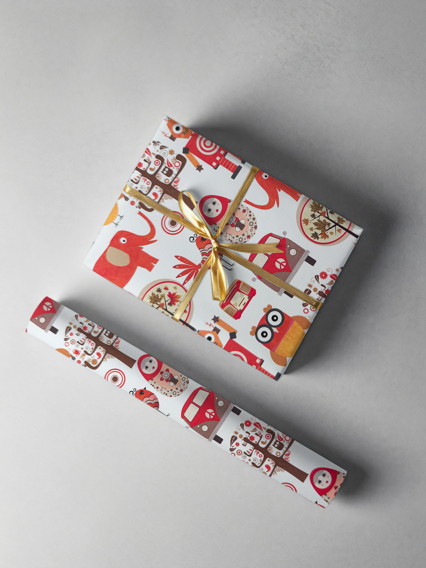 Tangerine 'Allsorts' Gift Wrap