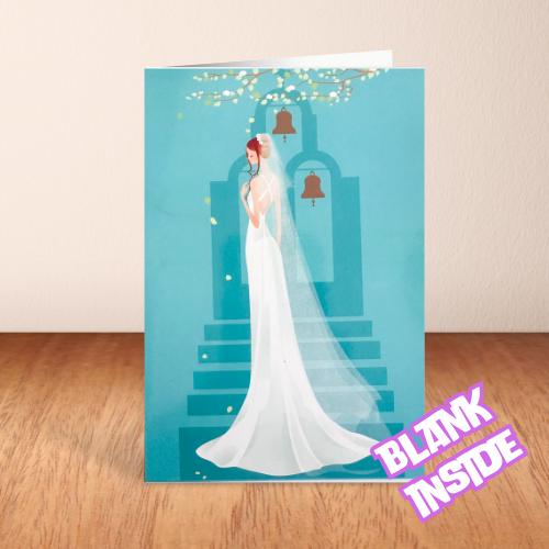 Bridal Wedding Art BLANK Card (6x4")