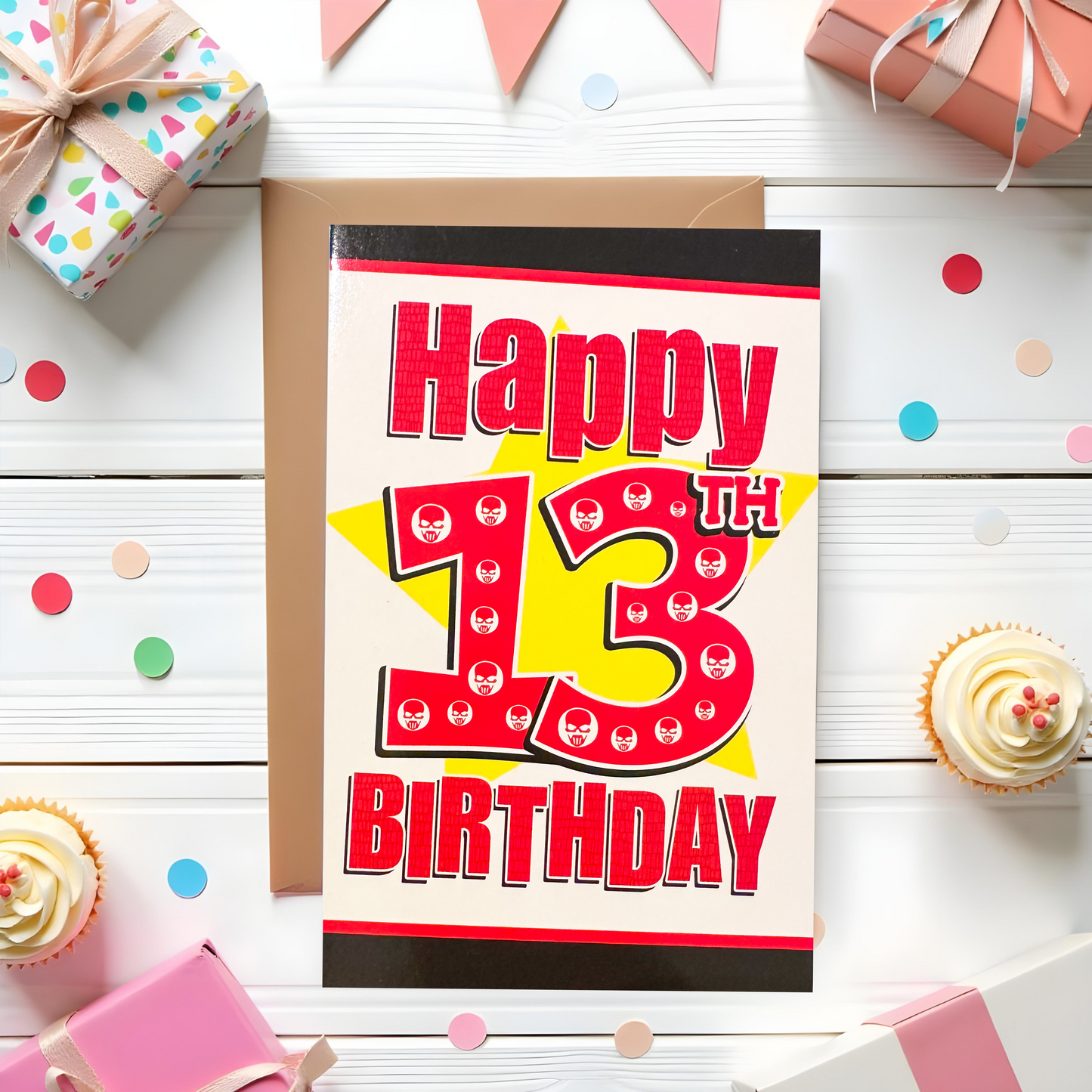 13 Year Old Boys Birthday Card (7.5x5")