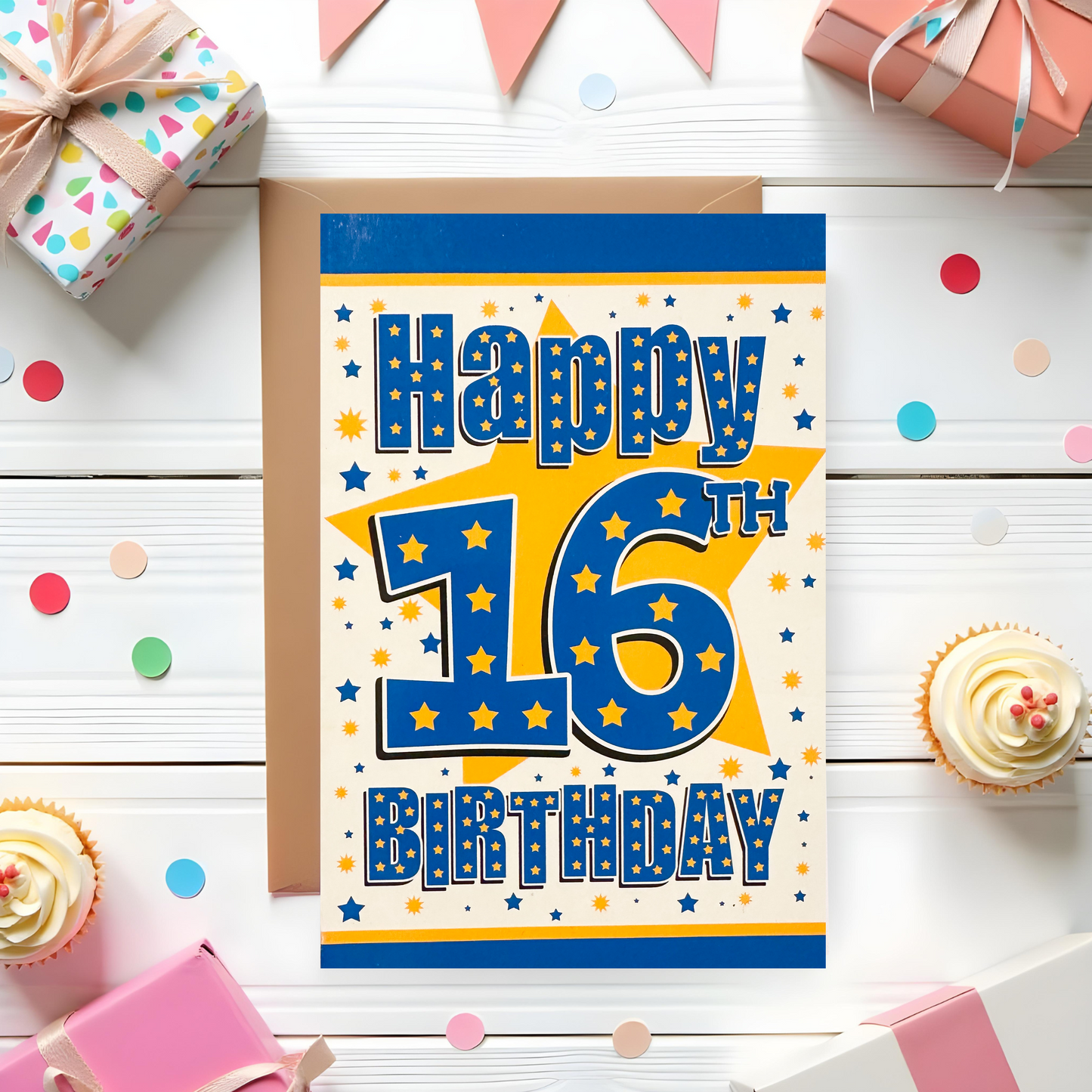 16 Year Old Boys Birthday Card (7.5x5")