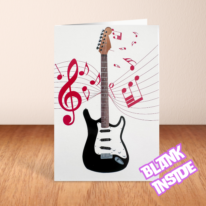 Guitar Card - Blank (6x4")