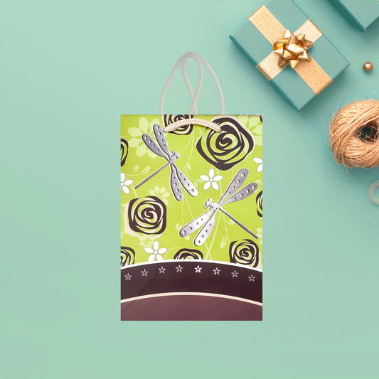 Olive Dragonfly Gift Bag