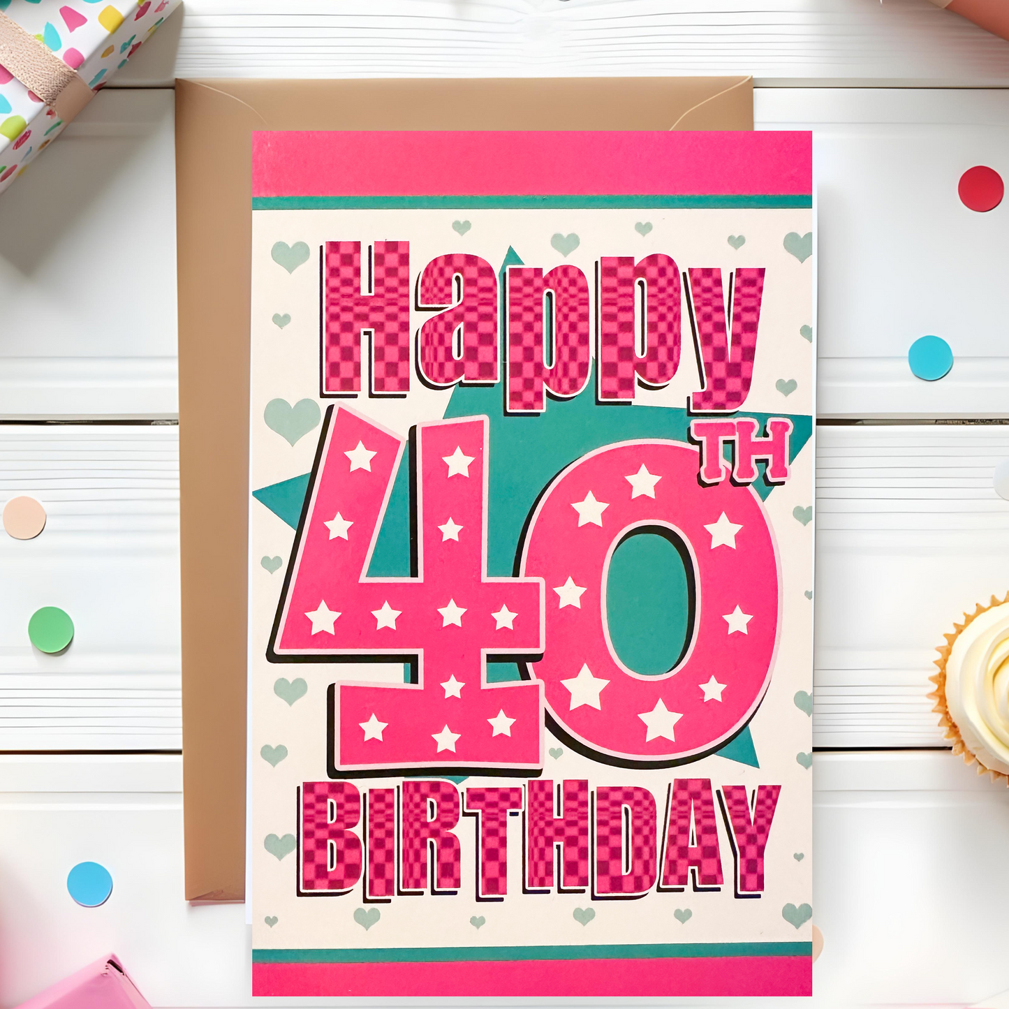 40th Female Birthday Card (7.5x5")