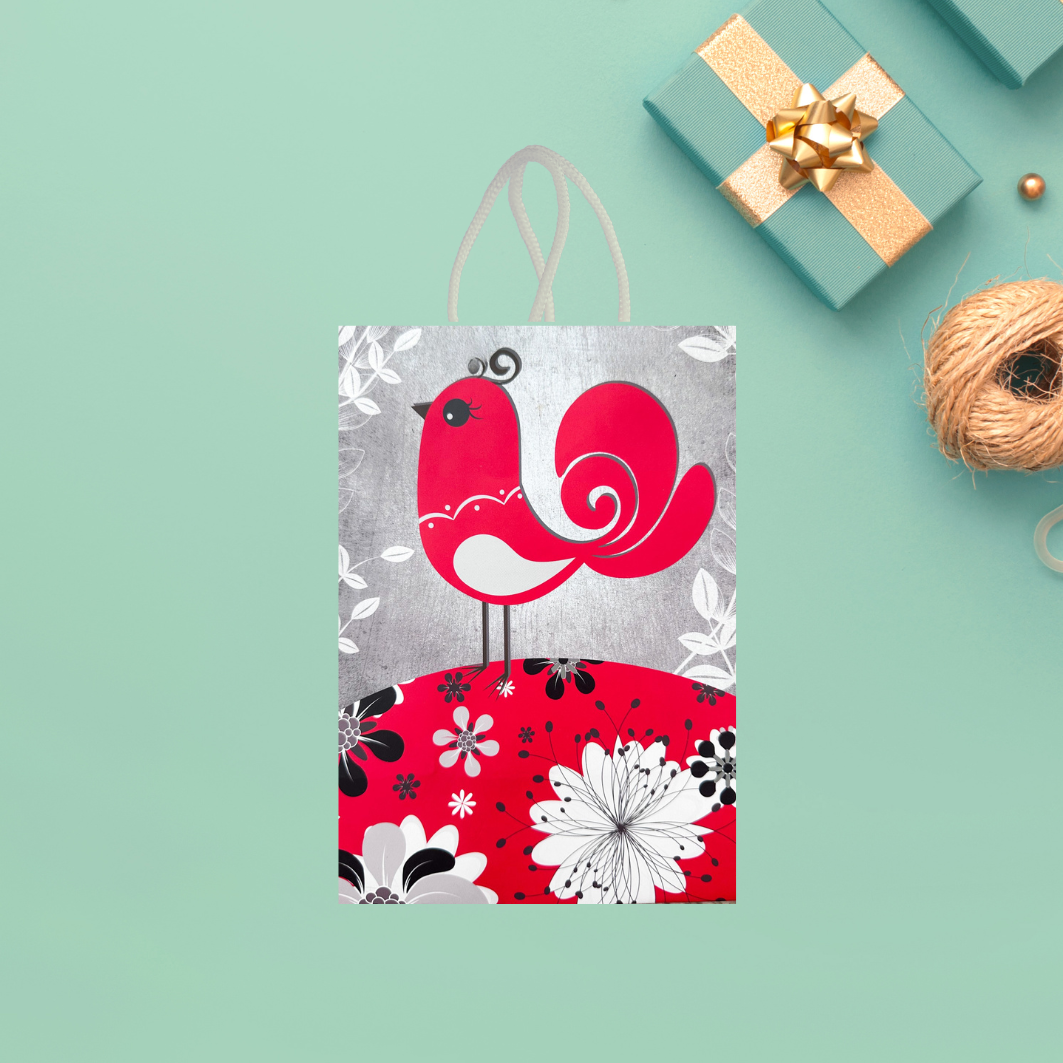 Red Bird Gift Bag