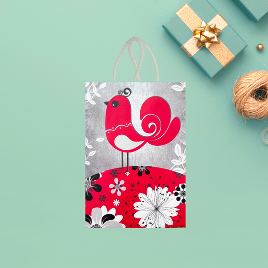 Red Bird Gift Bag