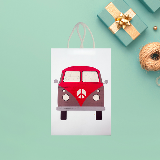 Tangerine Campervan Gift Bag