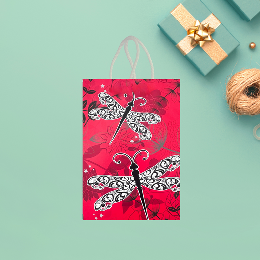 Red Dragonfly Gift Bag