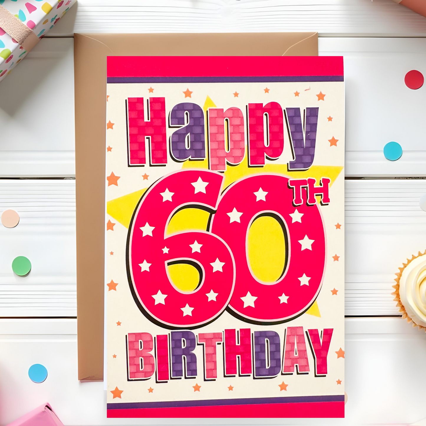 60th Female Birthday Card (7.5x5")