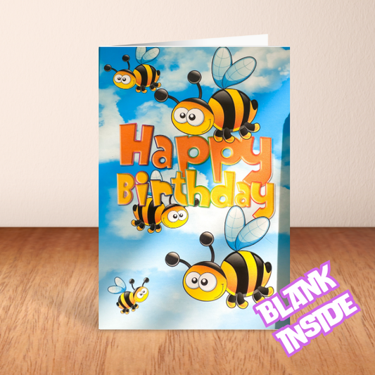 Bumble Bee `Happy Birthday' Card