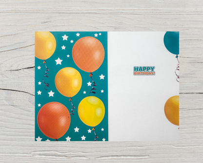 3 Years Old Boys Birthday Card (7.5x5")