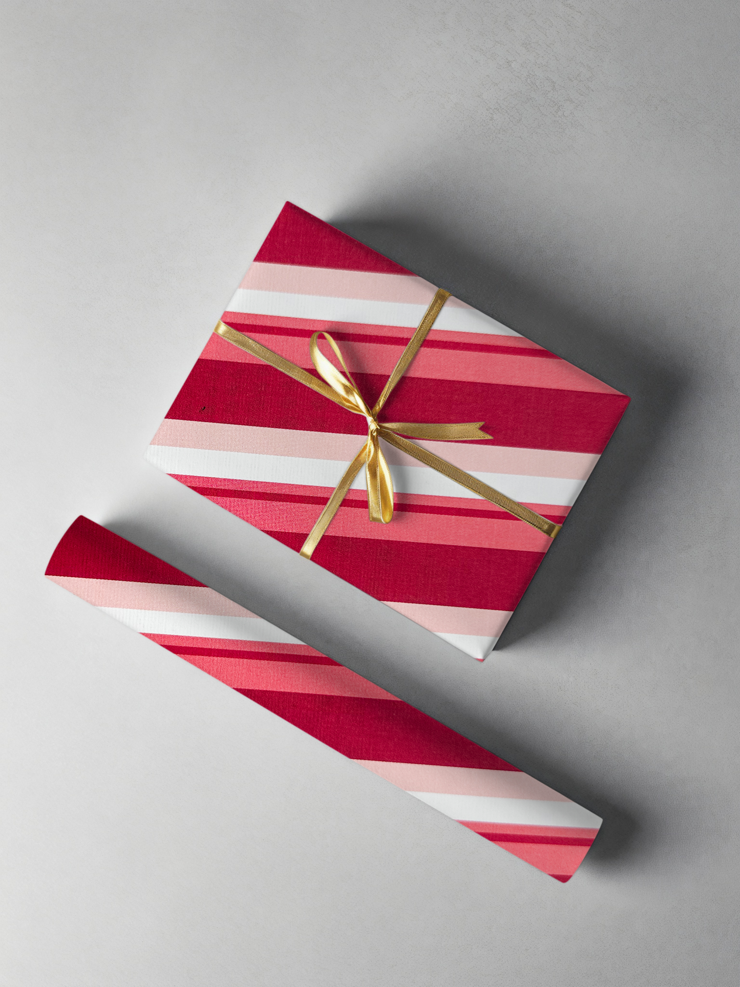 Red Striped Gift Wrap